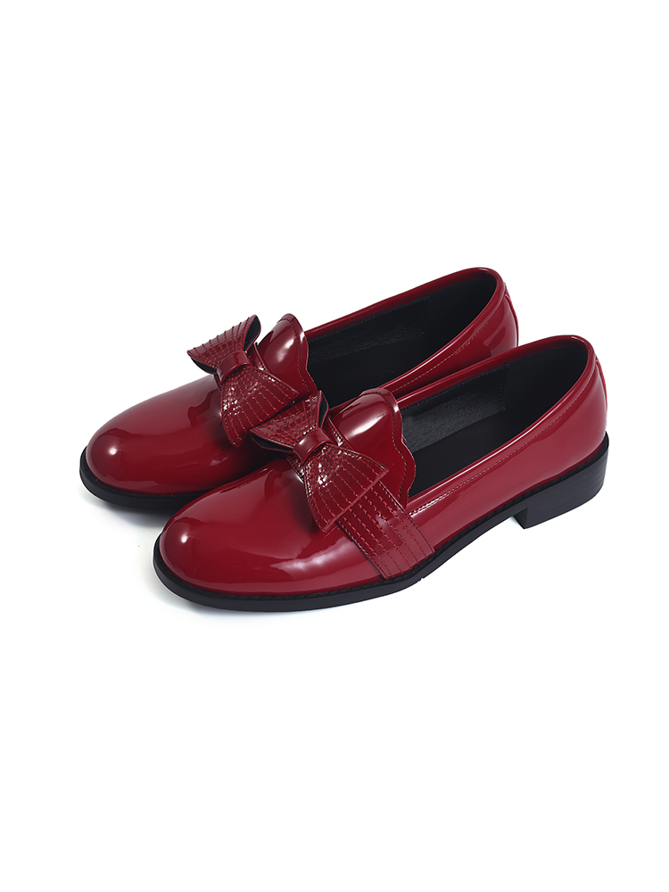 グリッターリボン 美脚ローファー