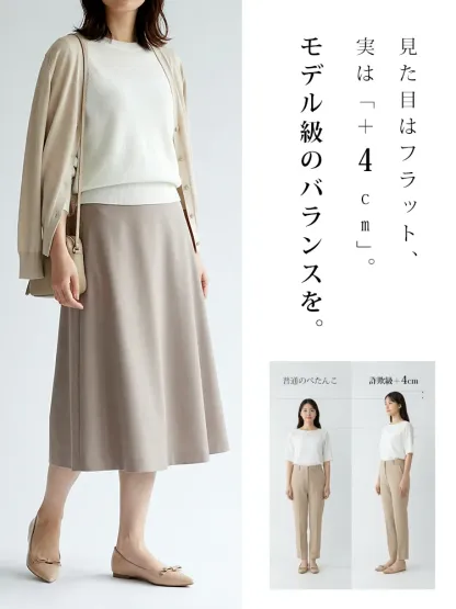 【跳べるパンプス】KENPOGEN エナメルパンプス リボン ポインテッドトゥ インヒール 5cmUP 晴雨兼用 歩きやすい 通勤 きれいめ