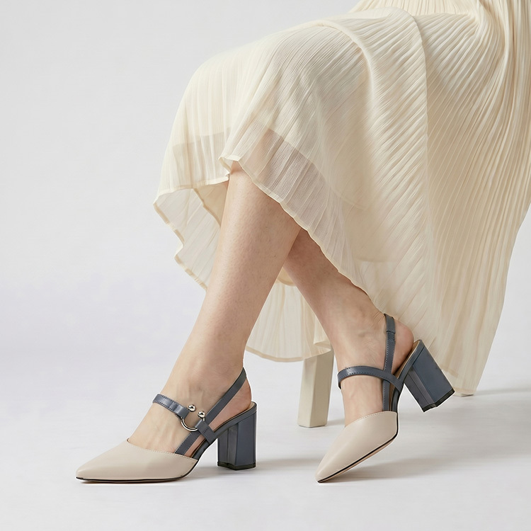 6.5cm美脚 スリングバックパンプス