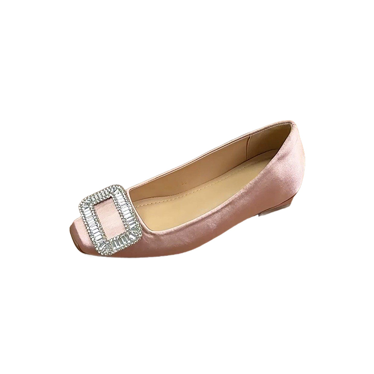 ビジューバックル サイドオープンパンプス