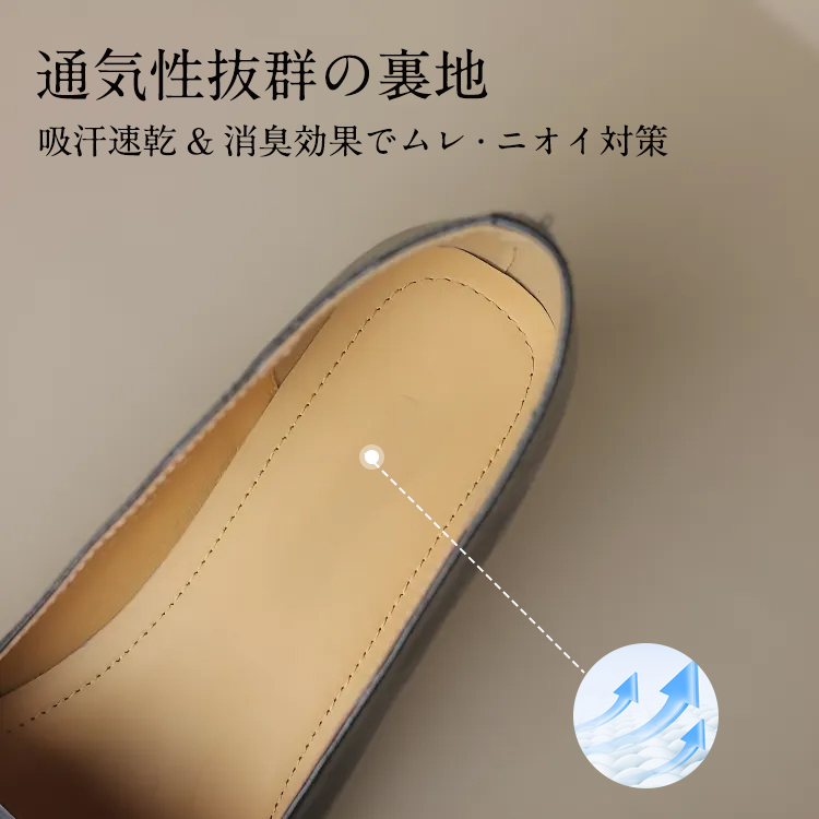 KENPOGEN ビットローファー 牛革 手作り スクエアトゥ 3.5cmチャンキーヒール 疲れにくい 通勤