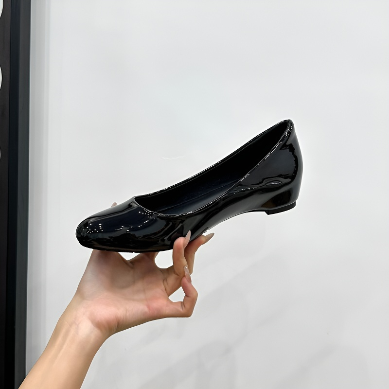 5cmウェッジソールエナメルパンプス