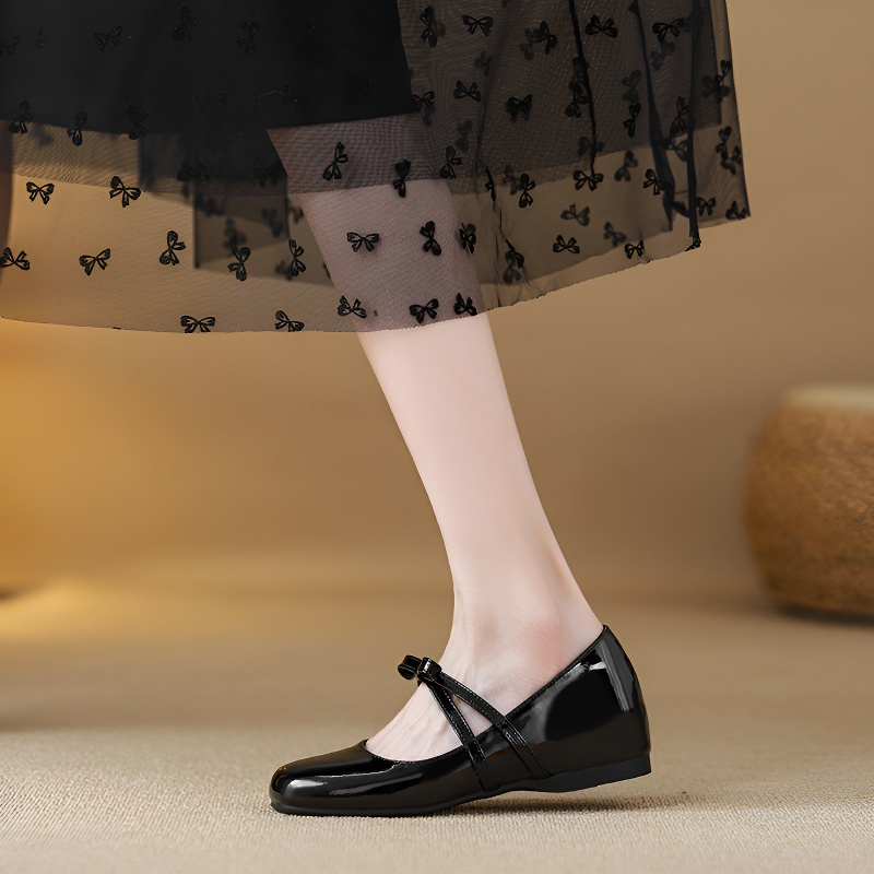 ラウンドトゥ美脚パンプス