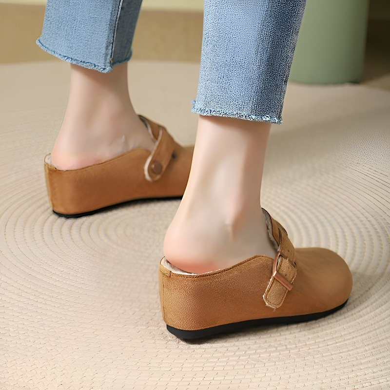 スエード調サボサンダル