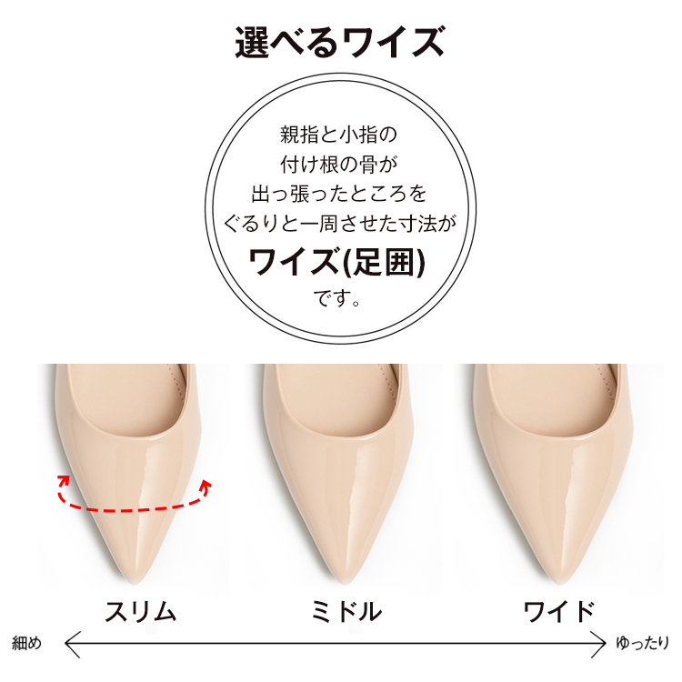 【当店No.1×ワイド版】KENPOGEN ポインテッドパンプス 5cmUPインヒール 幅広・甲高・外反母趾対応パンプス 快適美脚 大きいサイズ 靴