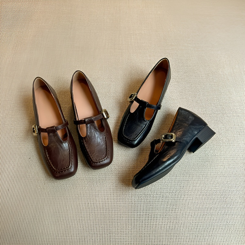 Tストラップ 美脚インヒールメリージェーン