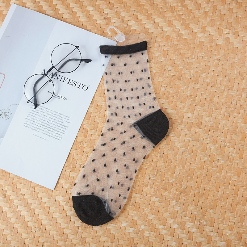 シースルー クルーソックス