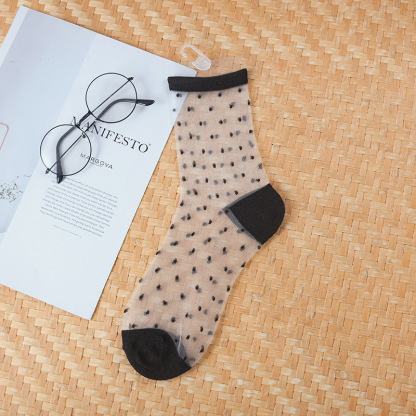 シースルー クルーソックス