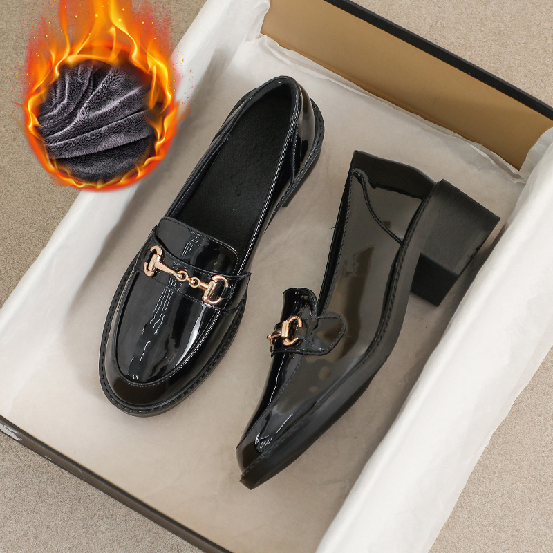 チャンキーヒール ビットローファー