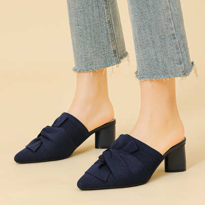 リボンモチーフ 5cm美脚ミュール