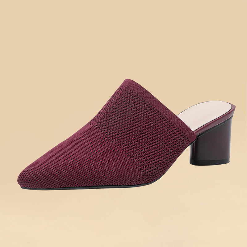 ニットミュールサンダル