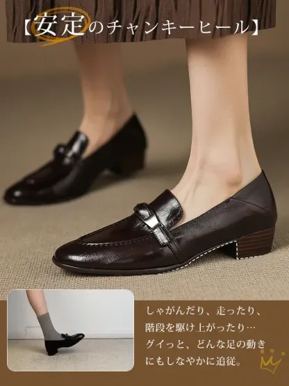 メタルバックル 2WAYローファー