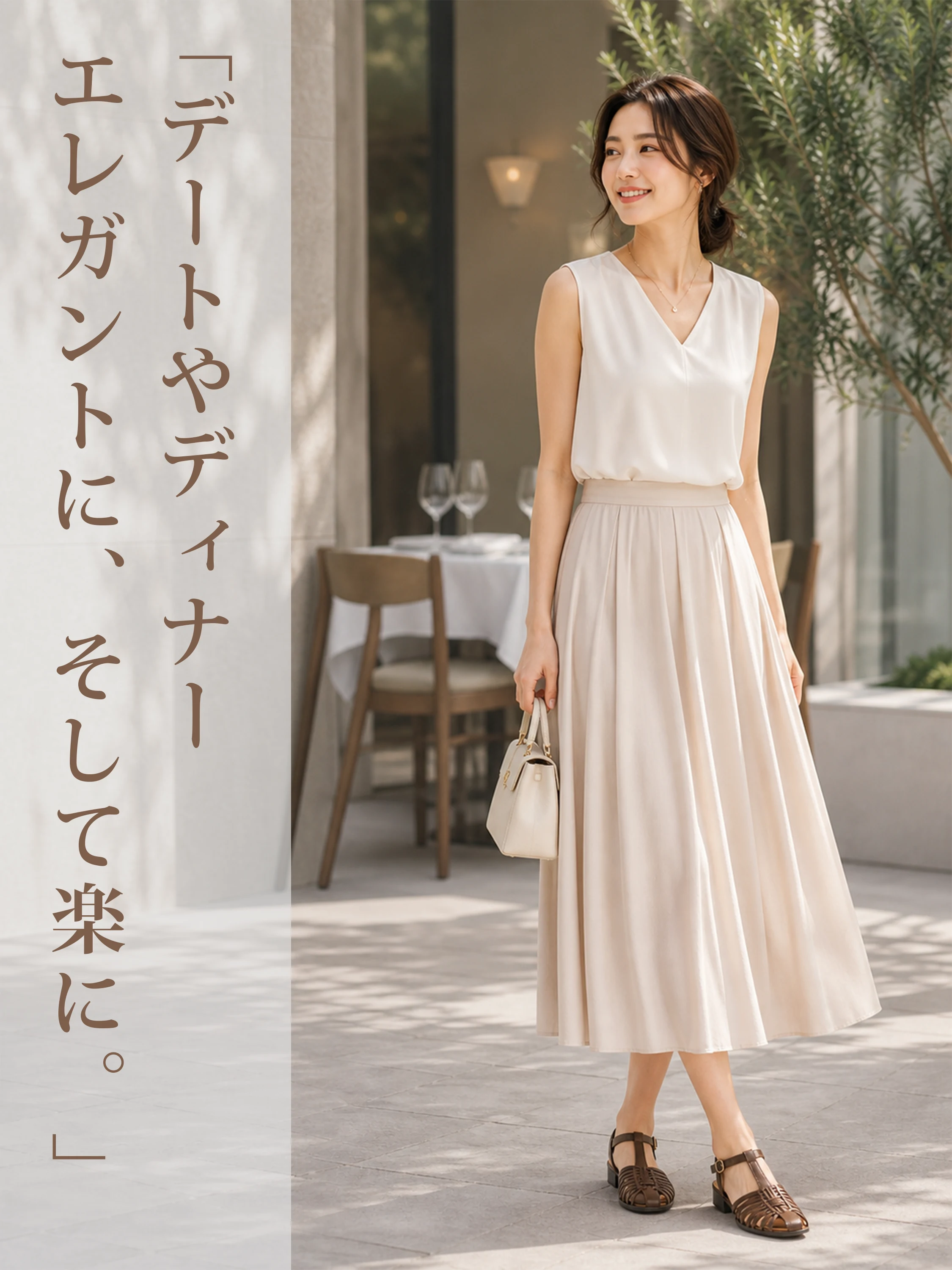 デートやディナーに合うKENPOGEN レディース ブラウンメッシュサンダル 上品で歩きやすい夏コーデ