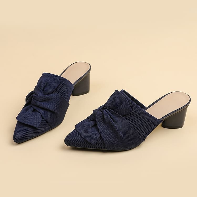 リボンモチーフ 5cm美脚ミュール