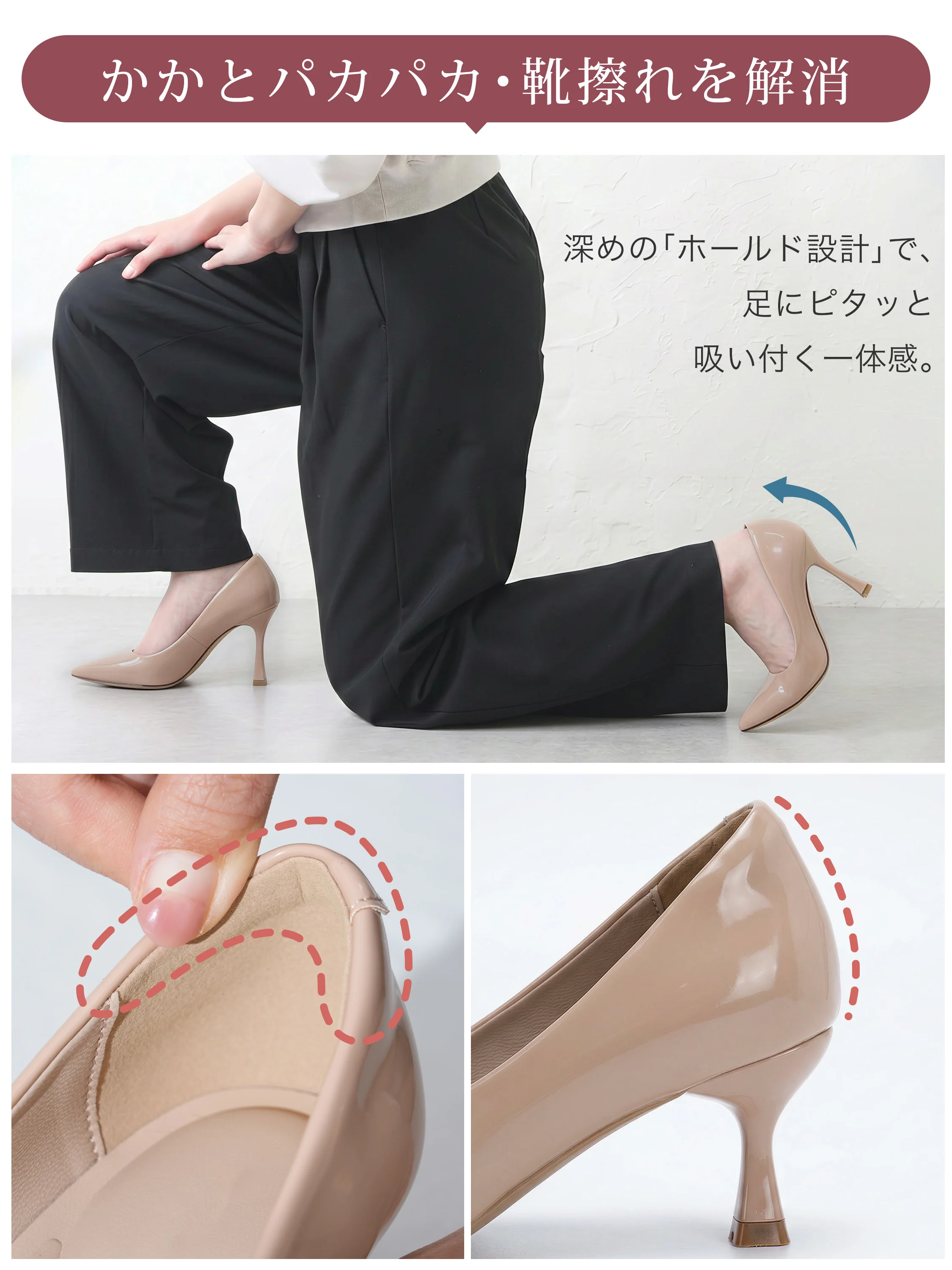 【選べるヒール高さ】KENPOGEN パンプス レディース ポインテッドトゥ 3cm 5cm 7cm 柔らかい スムース エナメル 就活 普段使い オケージョン
