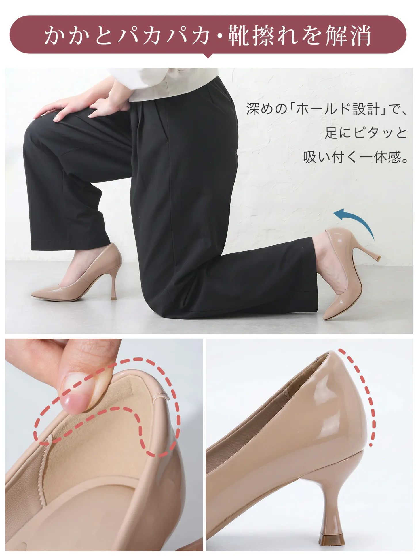 【選べるヒール高さ】KENPOGEN パンプス レディース ポインテッドトゥ 3cm 5cm 7cm 柔らかい スムース エナメル 就活 普段使い オケージョン