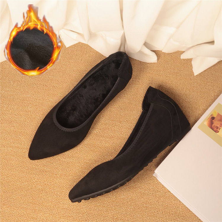 ポインテッドトゥ ウェッジソールパンプス