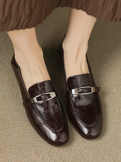 メタルバックル 2WAYローファー