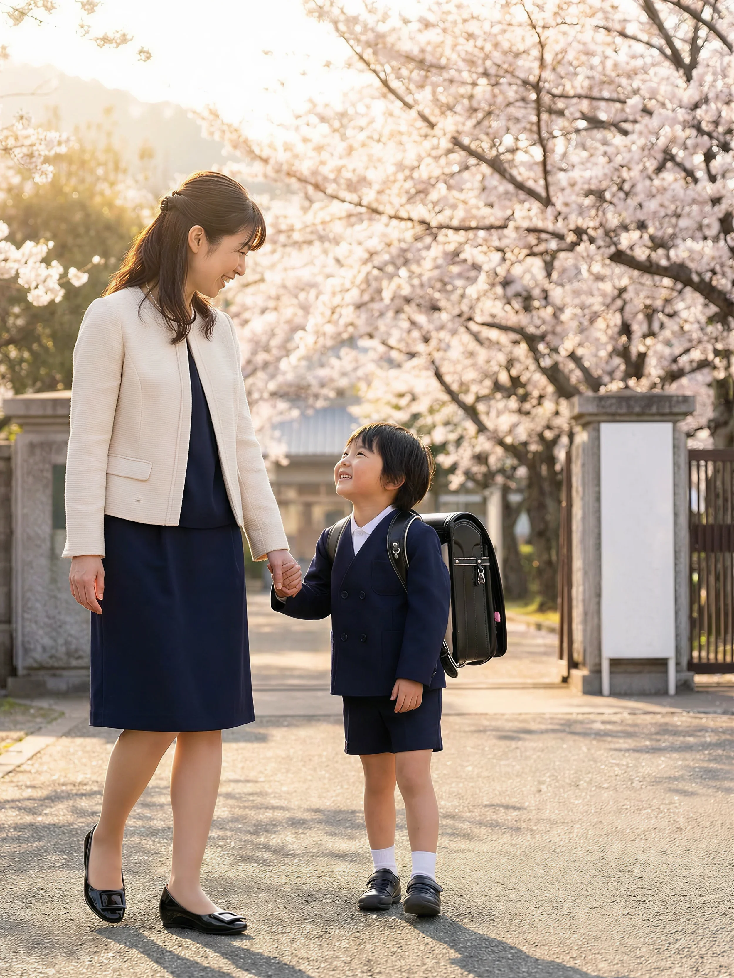 ママの入学式・卒業式コーデ 歩きやすいフォーマルパンプス 黒・ベージュ 卒園式