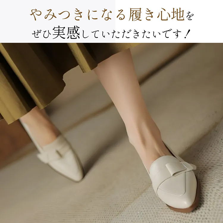 KENPOGEN ポインテッドトゥパンプス シープレザー ハンドメイド ベルト付き 4cmUP 歩きやすい 通勤