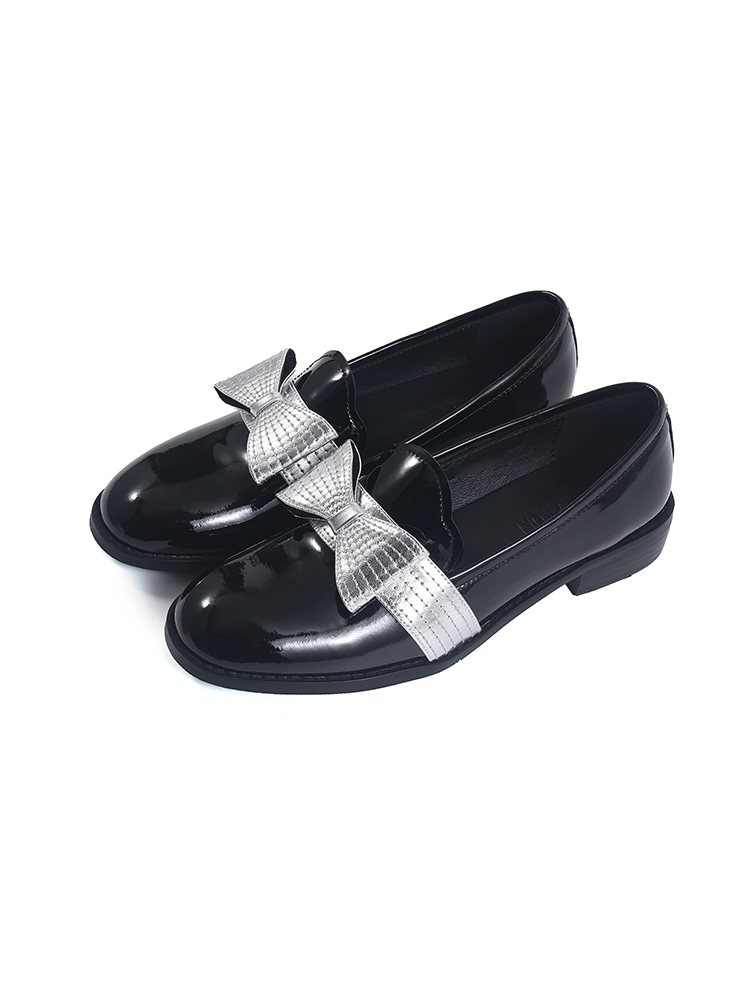 グリッターリボン 美脚ローファー