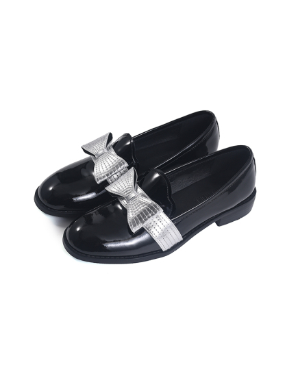 グリッターリボン 美脚ローファー