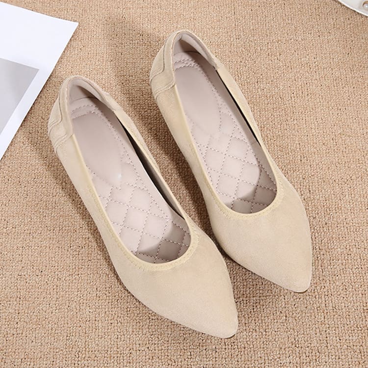 ポインテッドトゥ ウェッジソールパンプス