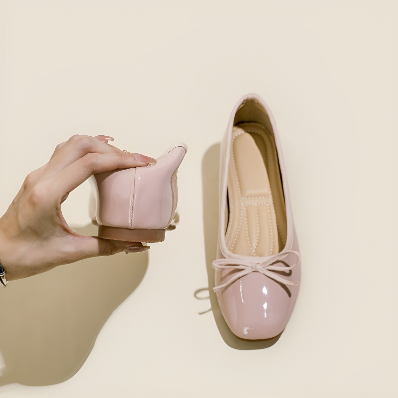 リボン付き美脚パンプス				