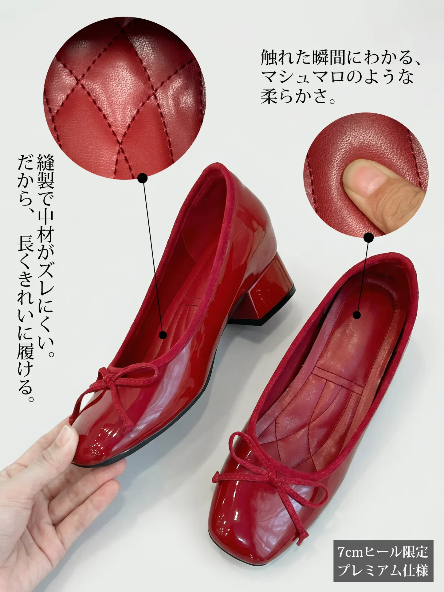 【26SS大ヒット】 KENPOGEN バレエシューズ レディース スクエアトゥパンプス インヒール 4cm 7cm 安定感 痛くない 通勤 入学式 幅広