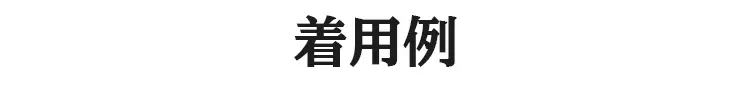 着用例