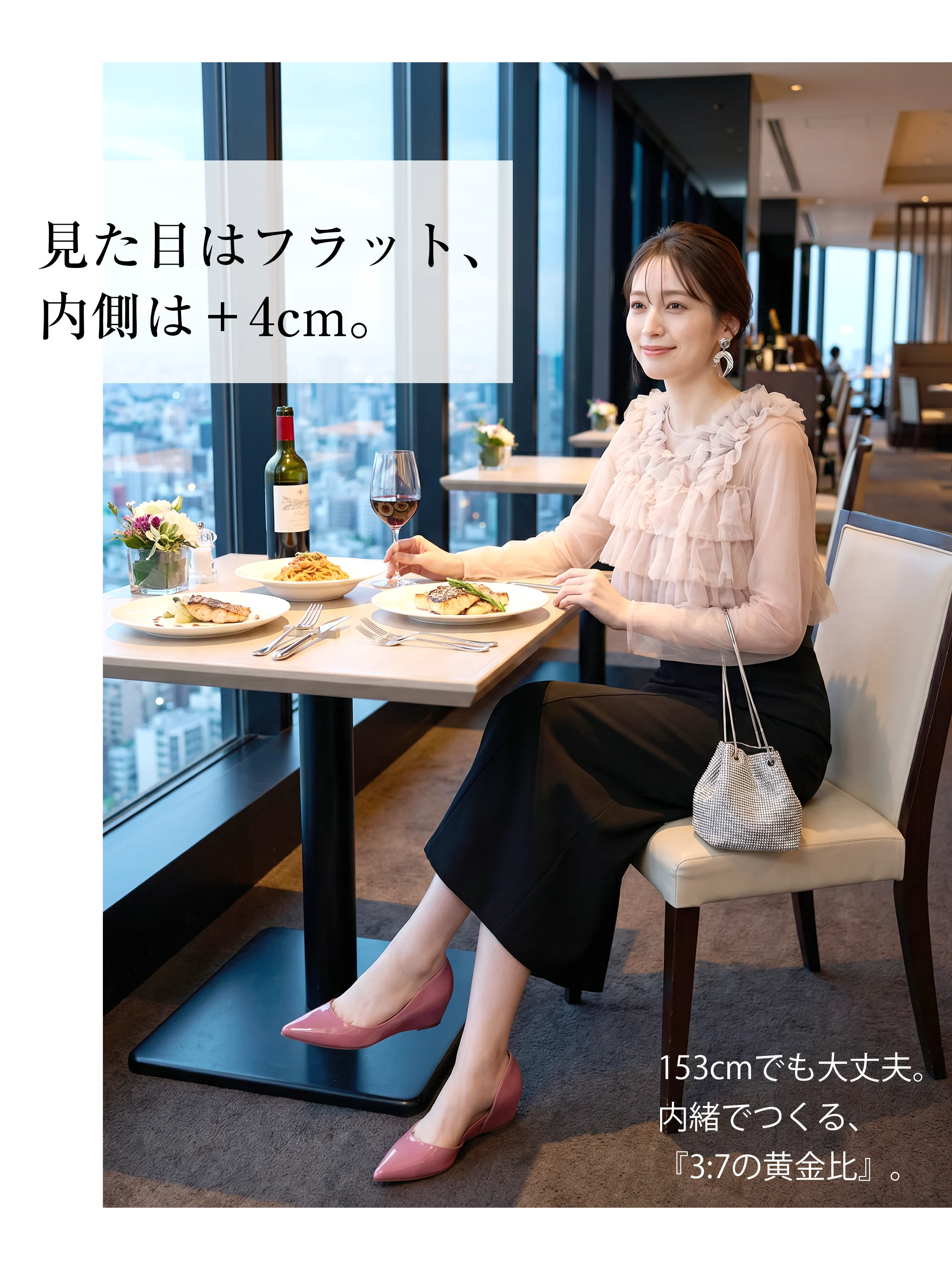 【疲れにくい4cmインヒール】 KENPOGEN エナメル パンプス レディース サイドオープン ポインテッドトゥ 柔らかい 全6色 オフィス フォーマル