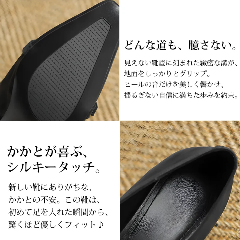 KENPOGEN バックルローファー 牛革 手作り 5cmUP スクエアトゥ 柔らかい 疲れにくい 通勤
