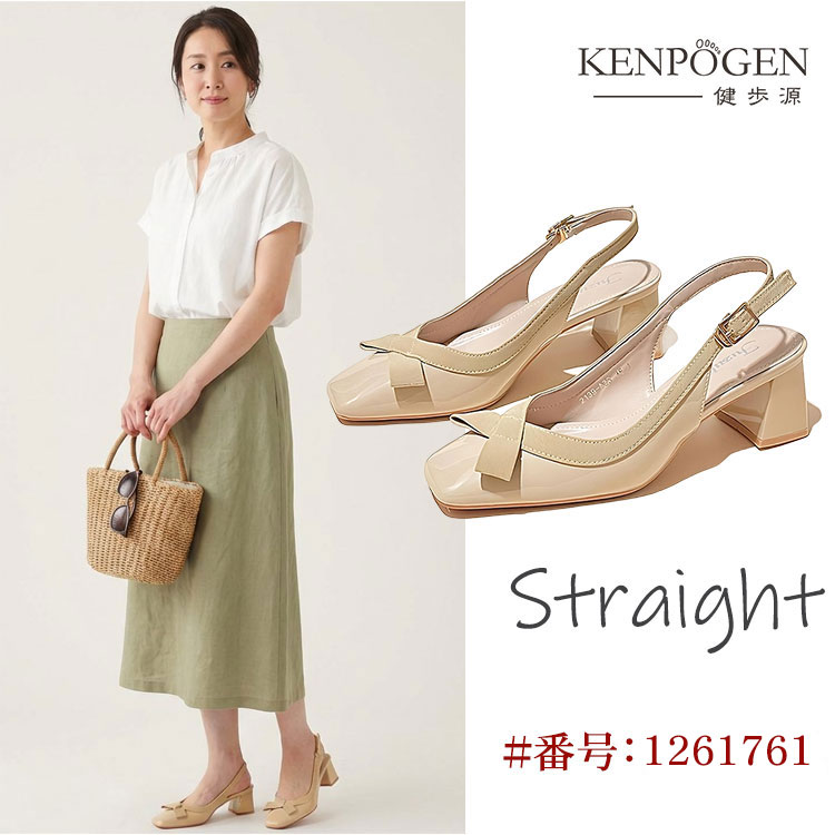 【骨格ストレート】骨感のある足元に映える、シャープで都会的なストラップサンダル