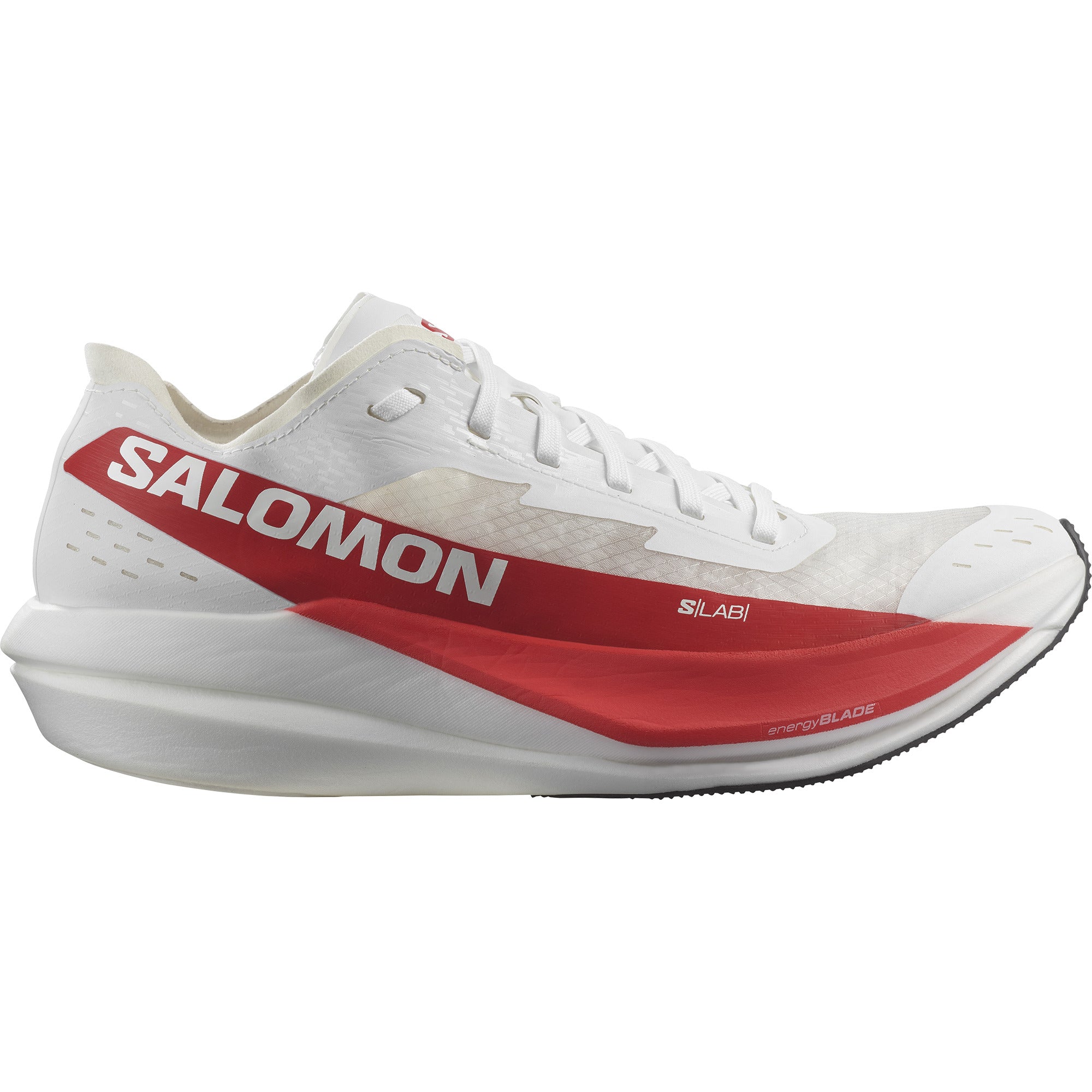 S/LAB PHANTASM Unisex Road Running Shoes in White White High Risk Red