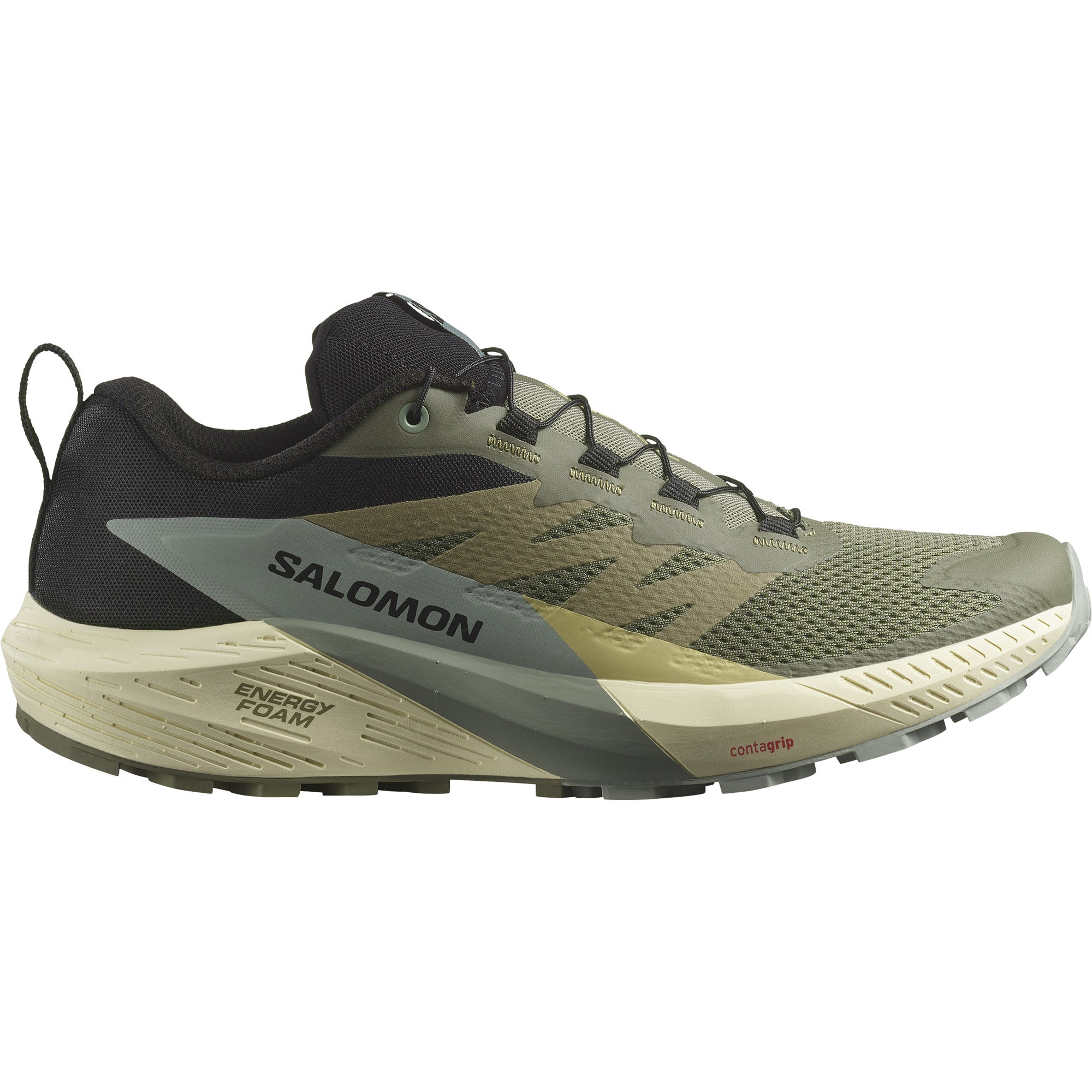 SENSE RIDE Men Trail Running Shoes in Deep Lichen Green Black