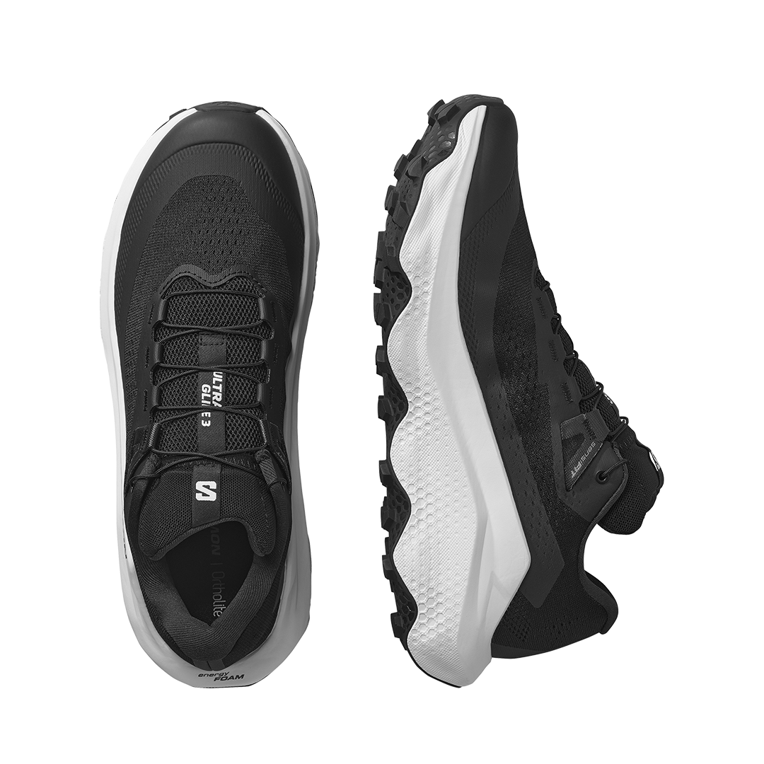 Ultra Glide 3 Men's Trail Running Shoes in Black/White/Black