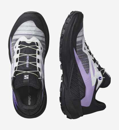 SALOMON GENESIS Women Trail Running Shoes in Black/White/Liberty