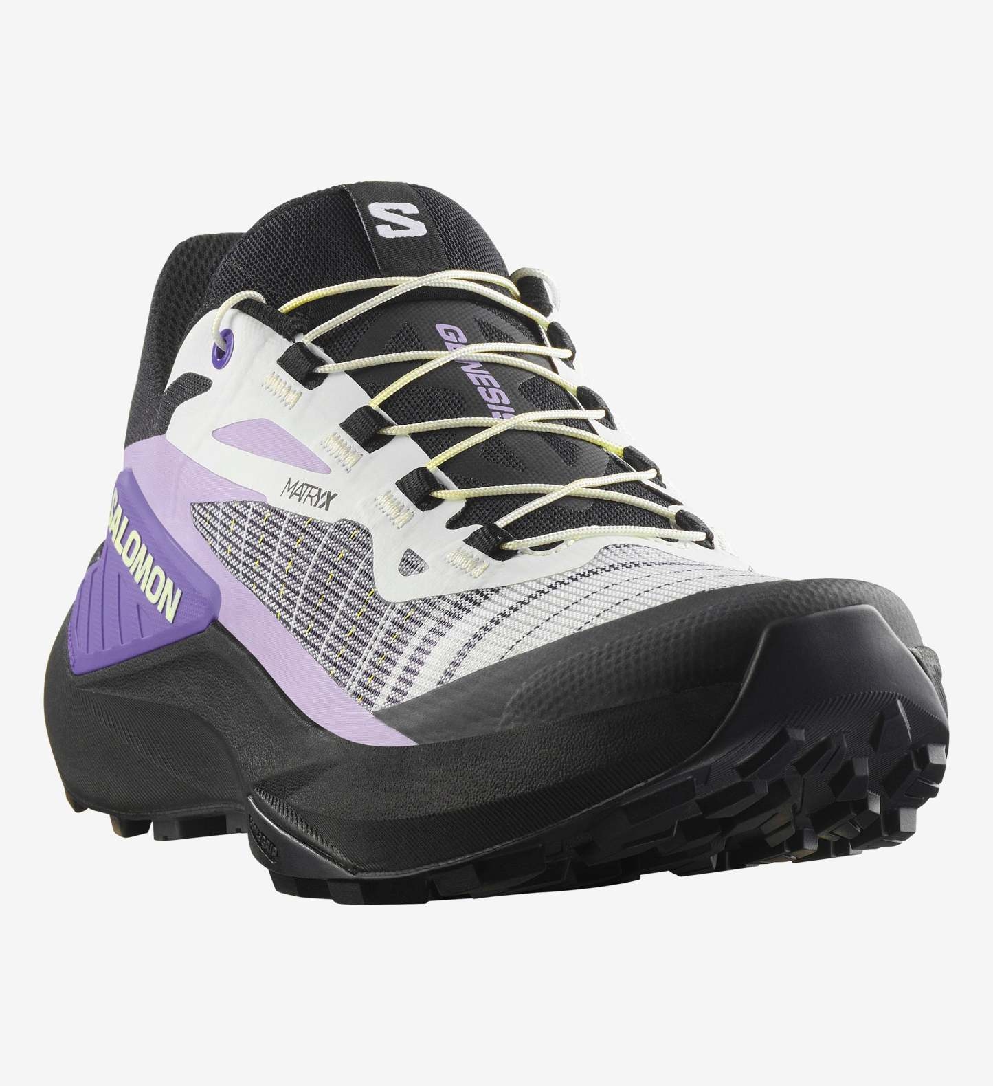SALOMON GENESIS Women Trail Running Shoes in Black/White/Liberty