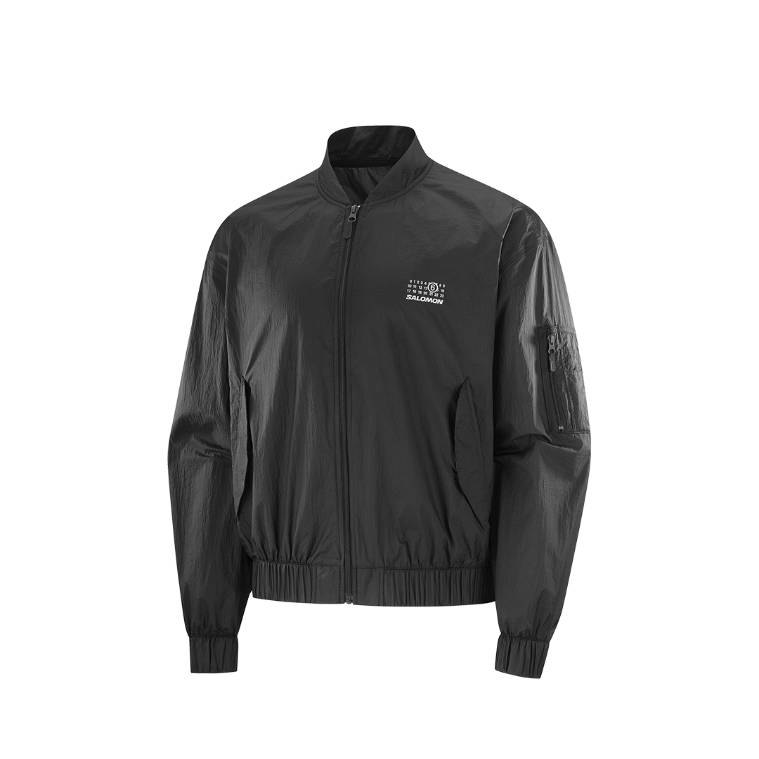 Bomber MM6 Unisex Wind Jacket in Deep Black