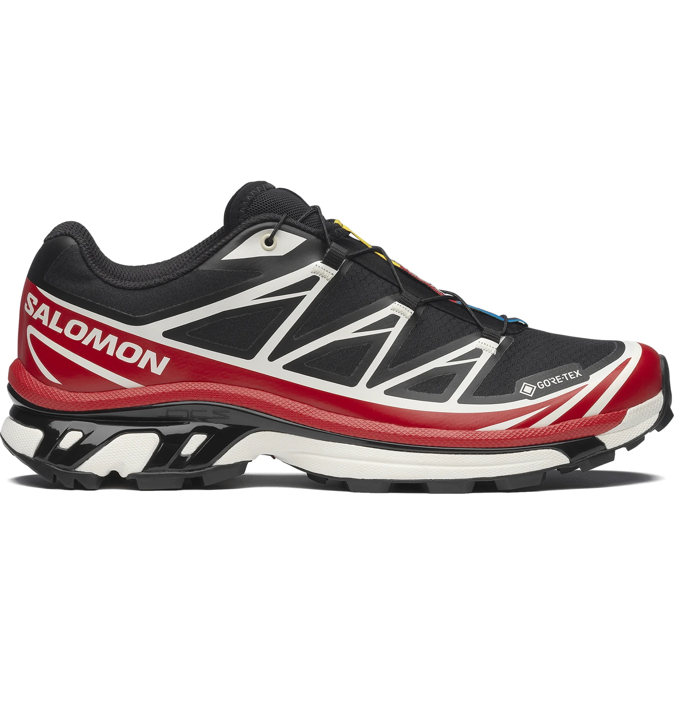 XT-6 GTX Unisex Sportstyle in Black / Flame Scarlet / Vanilla Ice