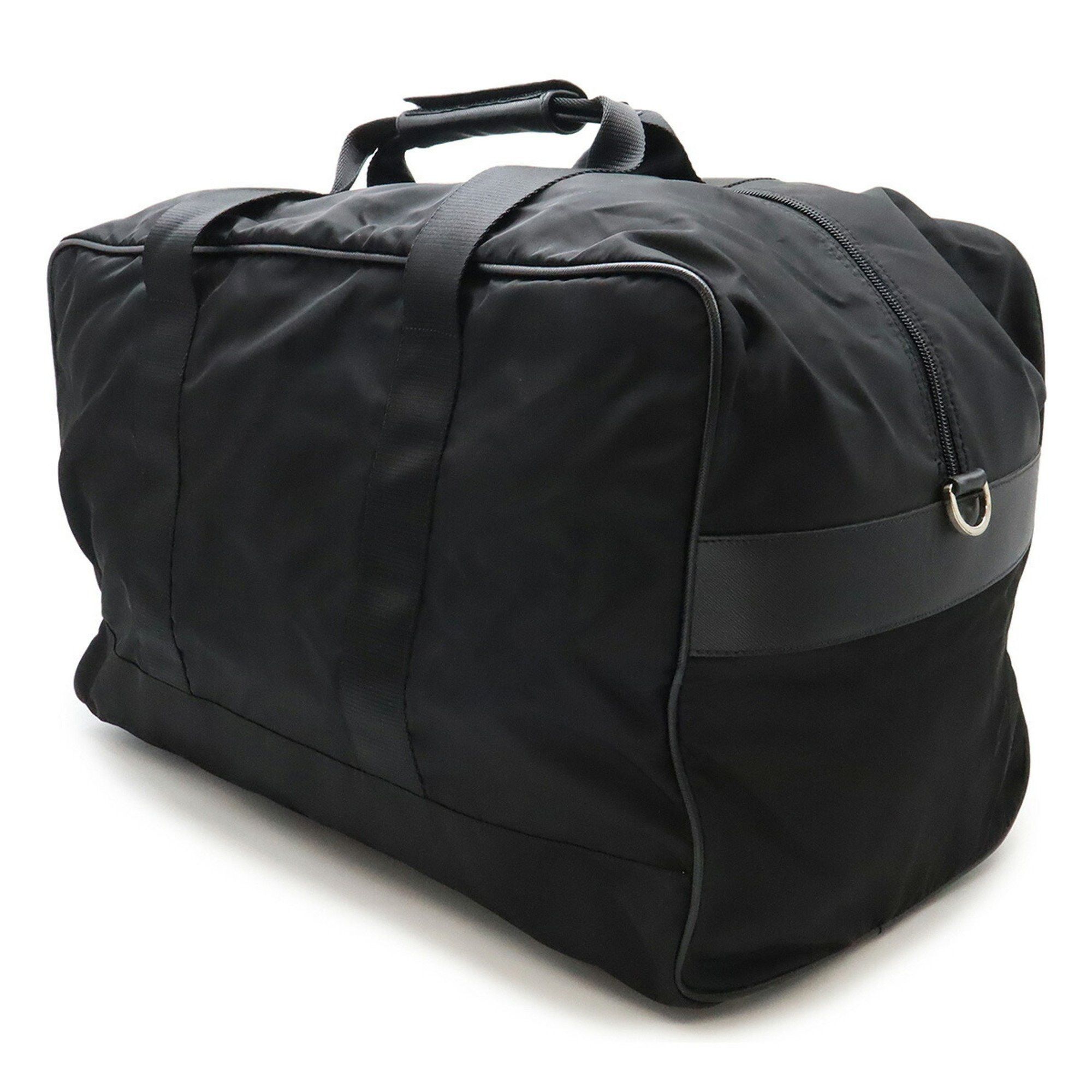 Prada Prada Boston bag Travel Shoulder Nylon Leather NERO Black strap missing V70S Size ONE SIZE - 3