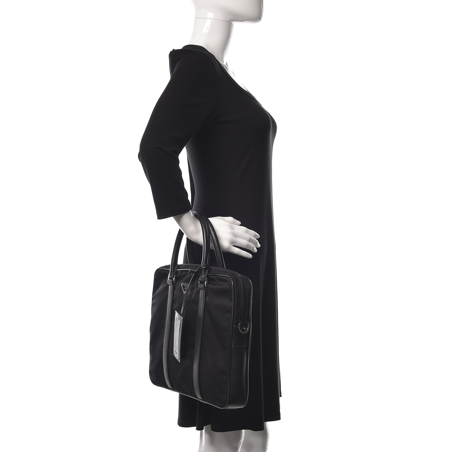 Prada undefined image 2 of 11. Model image displays an item of the same style and size. It does not reflect the condition, "comes with" items, material, or color of the item. Model is 5ft 8in.