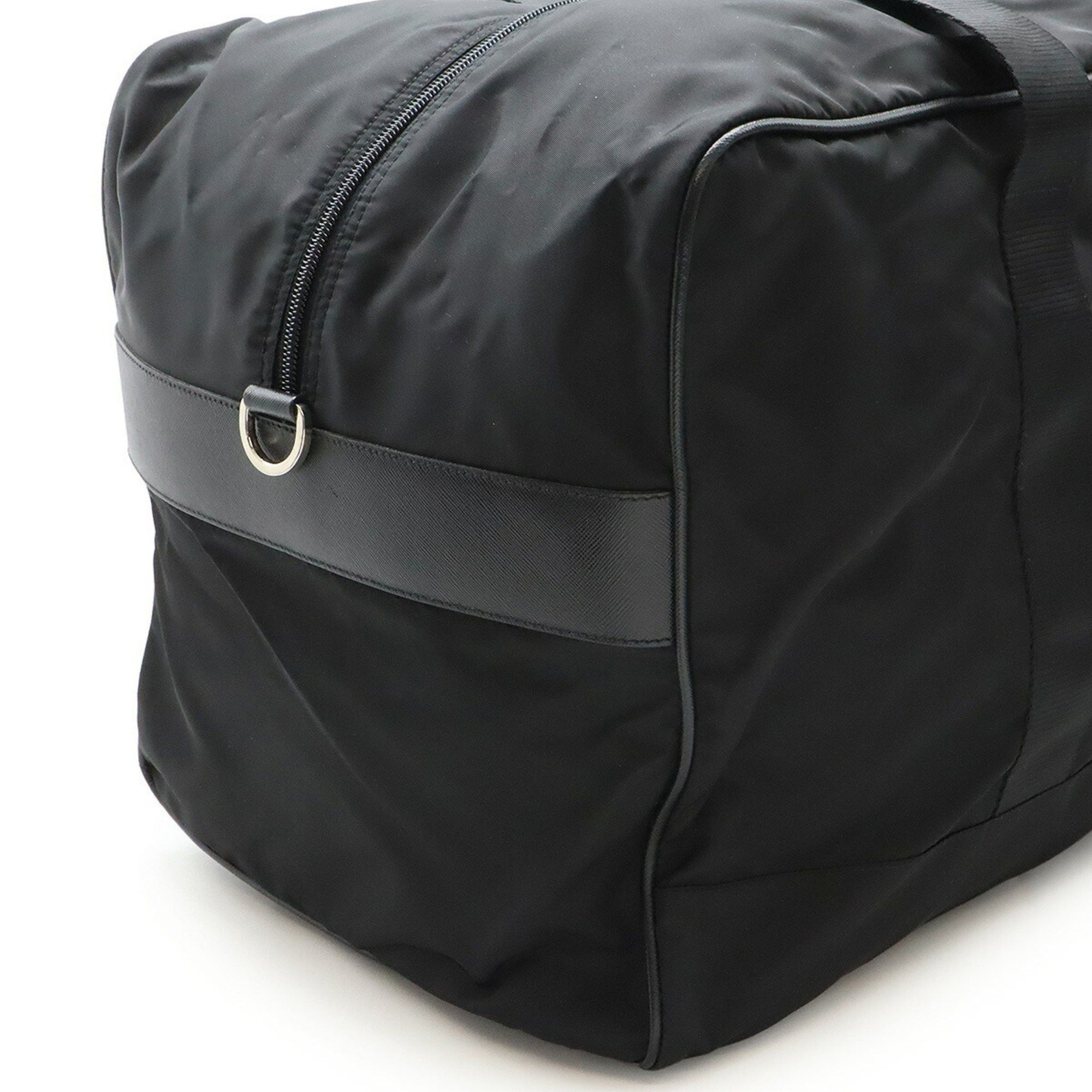 Prada Prada Boston bag Travel Shoulder Nylon Leather NERO Black strap missing V70S Size ONE SIZE - 8