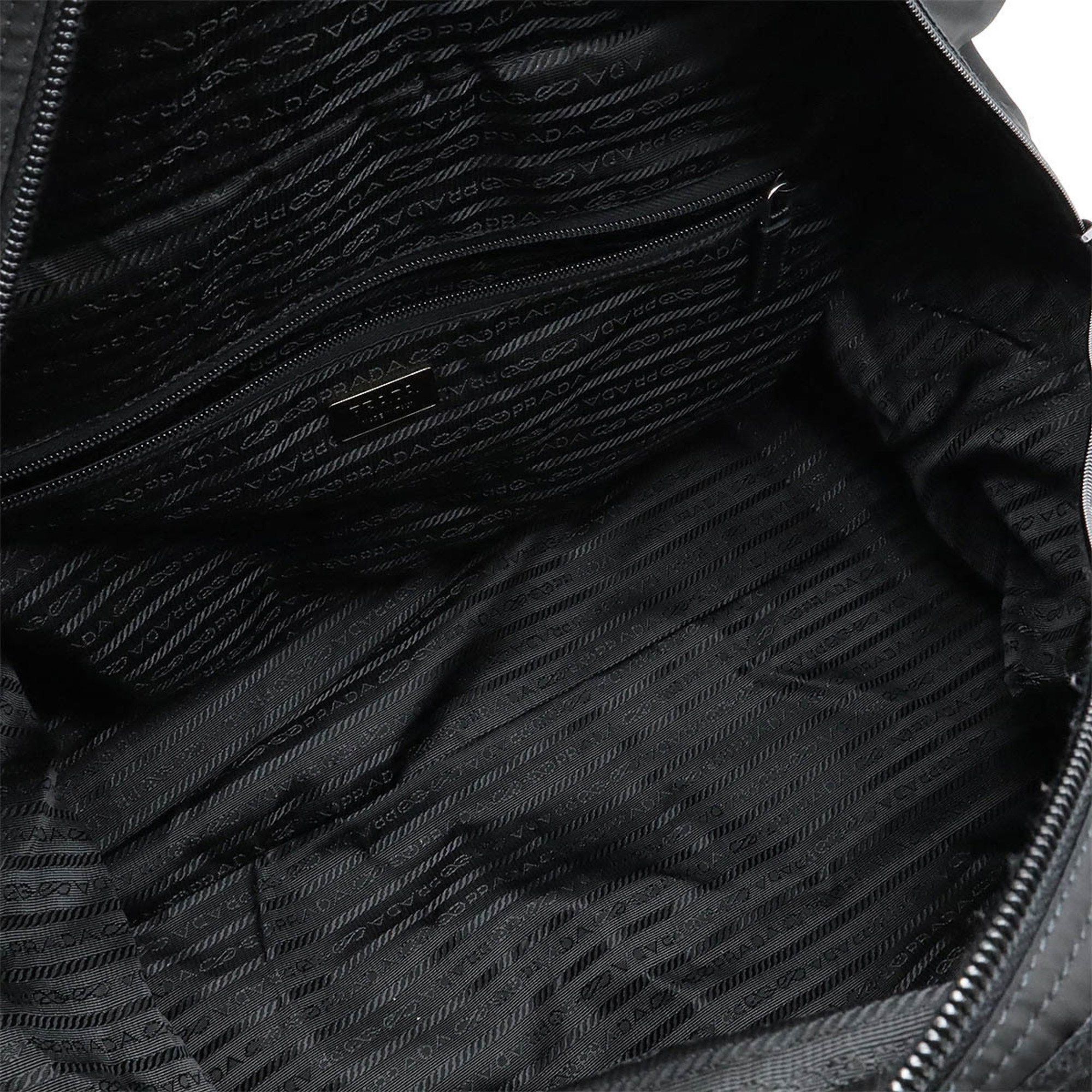 Prada Prada Boston bag Travel Shoulder Nylon Leather NERO Black strap missing V70S Size ONE SIZE - 7