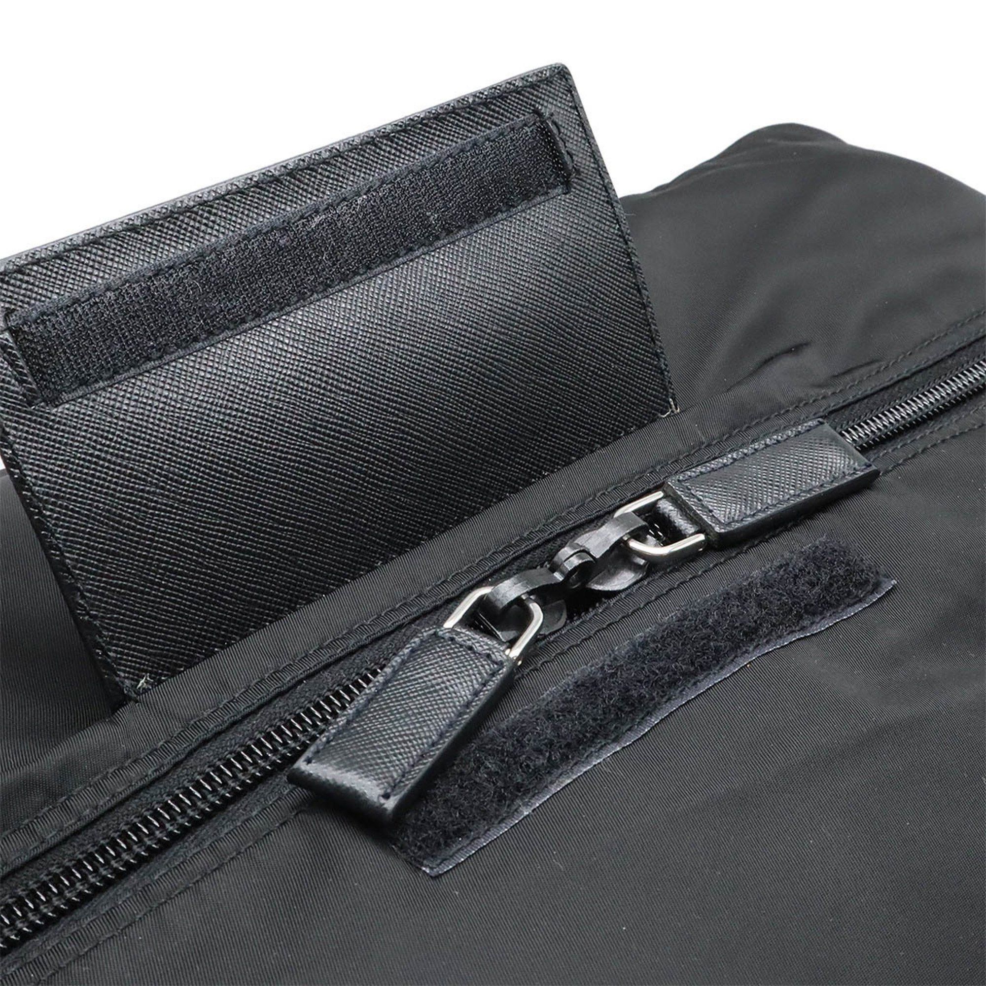 Prada Prada Boston bag Travel Shoulder Nylon Leather NERO Black strap missing V70S Size ONE SIZE - 6