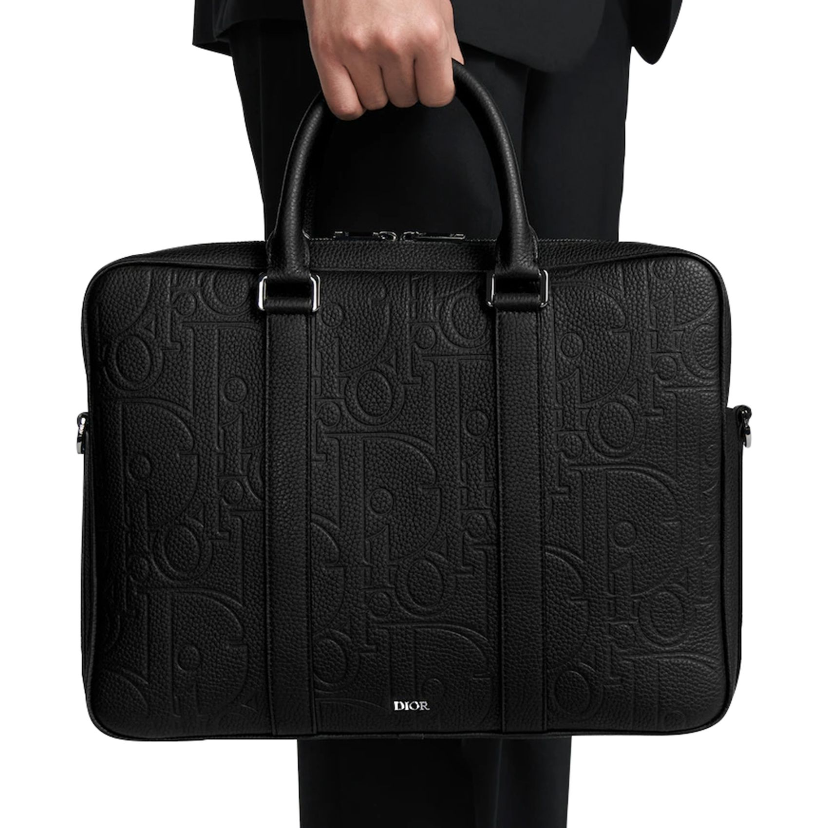 《ビジネスに♡》DIOR ジップ ブリーフケース