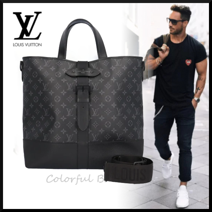 LOUIS VUITTON ルイヴィトン モノグラムエクリプス ショルダーバッグ モノグラムエクリプス ブラック メンズ 中古
