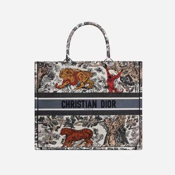 【Dior】ディオールロゴ アニマル 刺繍 バッグ トート 選べる2色