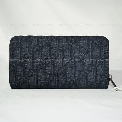 すぐ届く∞Dior国内発■ディオールオブリークジャカード 長財布