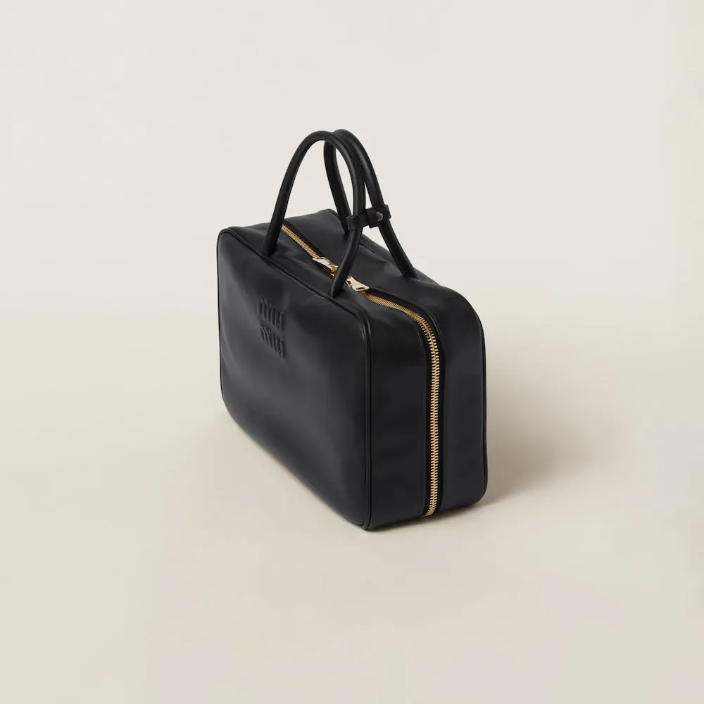 レザー トップハンドルバッグ